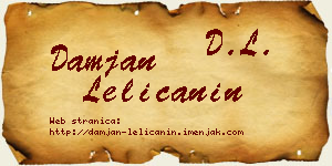 Damjan Lelićanin vizit kartica
